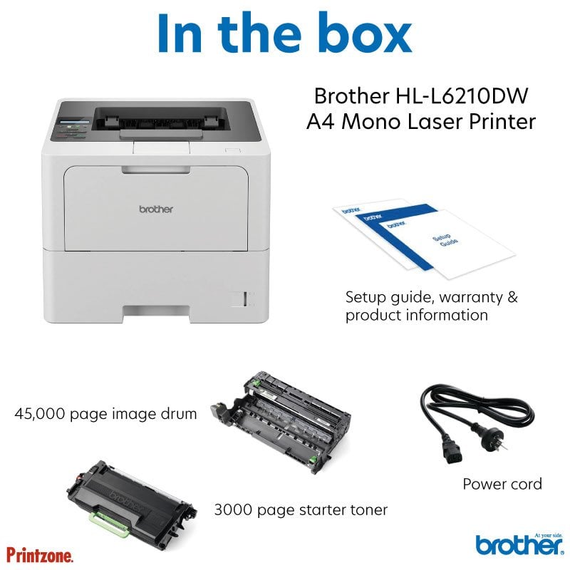 Brother HL-L6210DW Mono Laser Printer Duplex / Wireless / 50ppm
