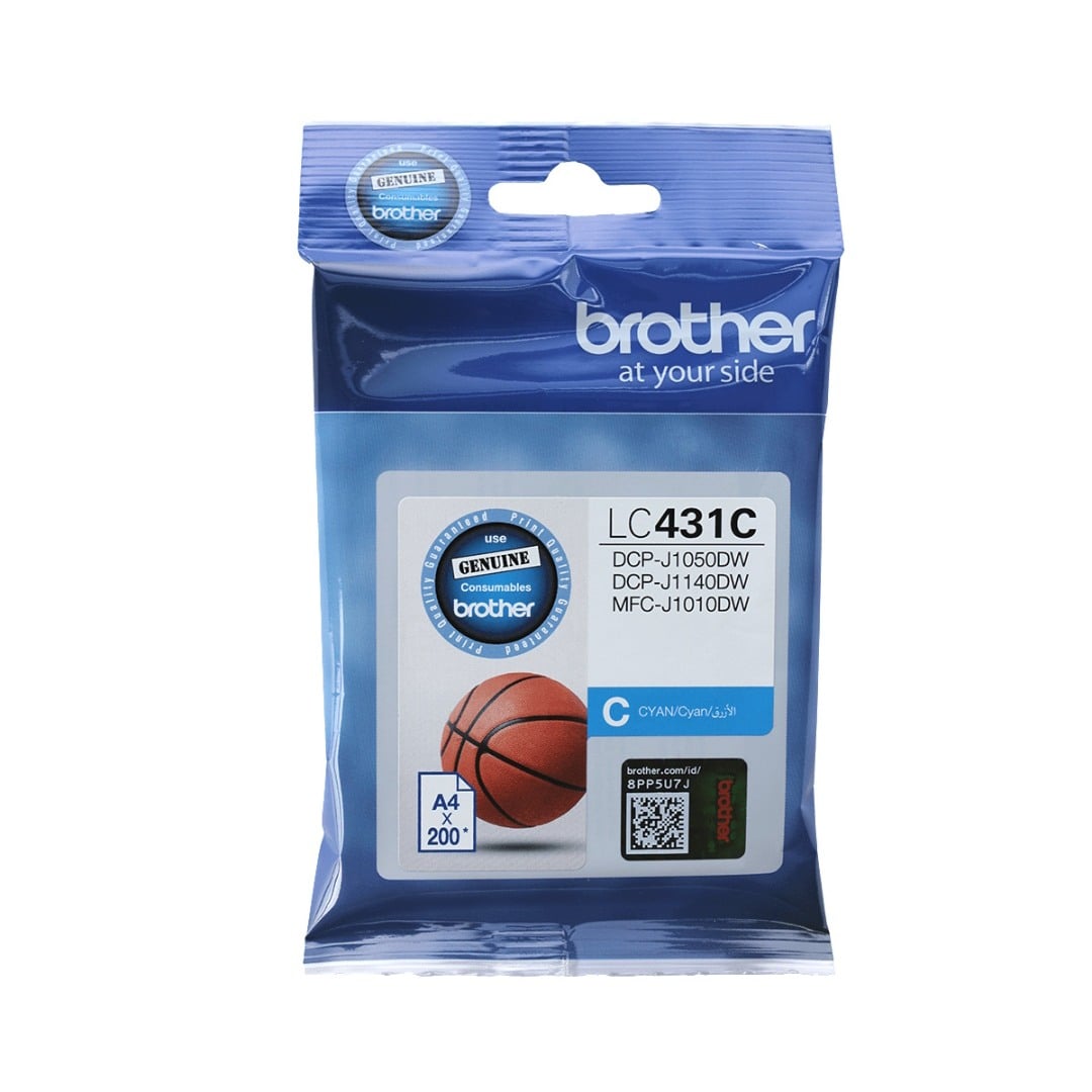 Genuine Brother LC431C Cyan Ink Cartridge