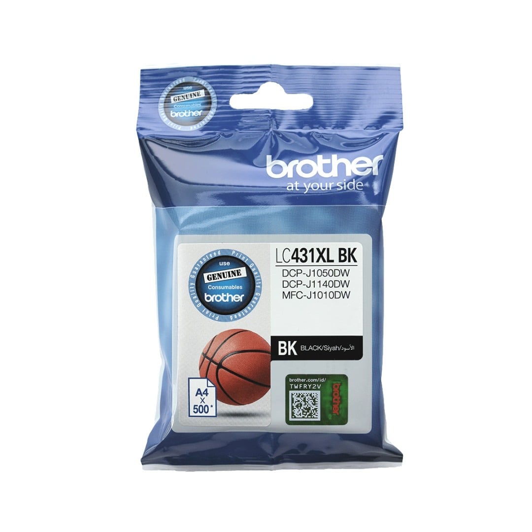 Genuine Brother LC431XLBK Black High Yield Ink Cartridge