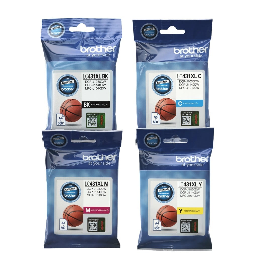 Genuine Brother LC431XL High Yield Ink Cartridge  Combo Value Pack