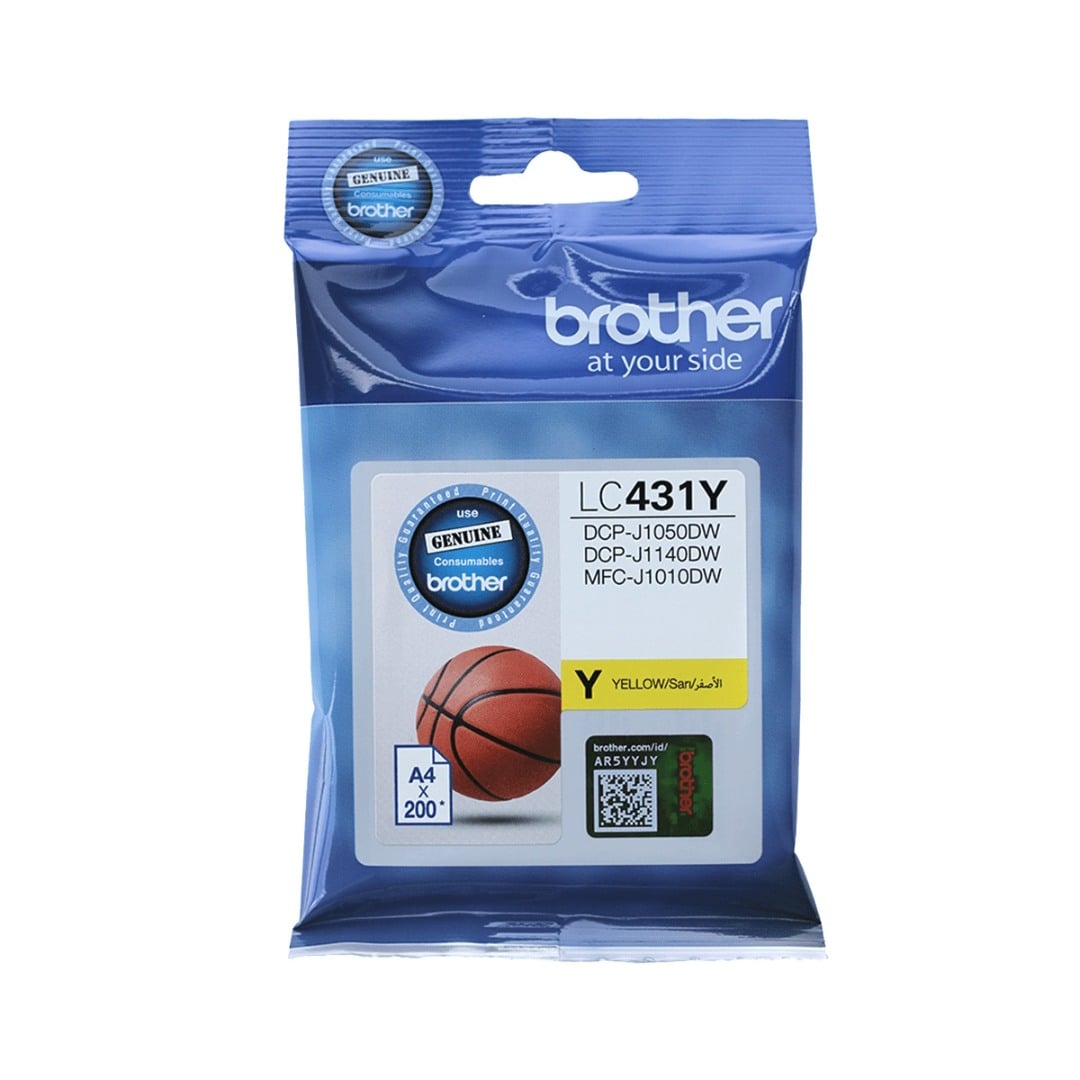 Genuine Brother LC431Y Yellow Ink Cartridge