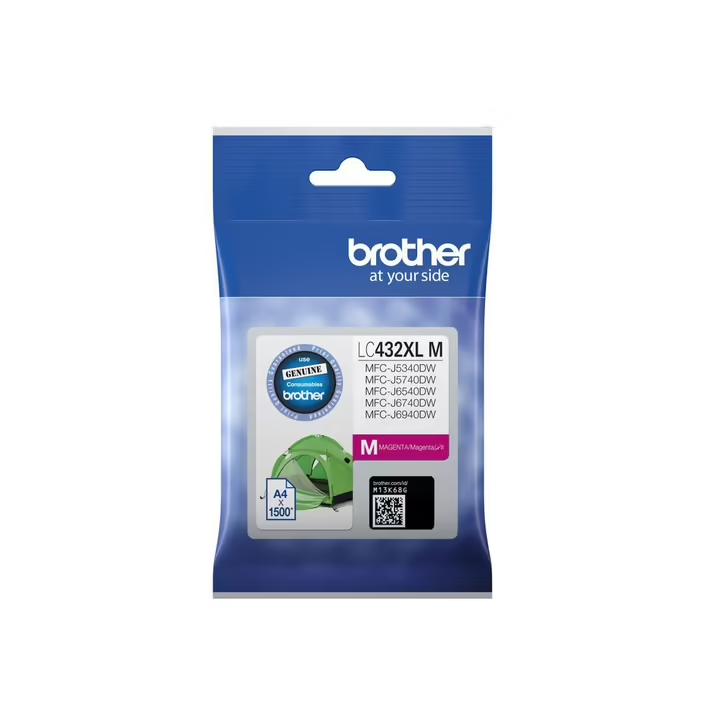 Genuine Brother LC432XLM High Yield Magenta Ink Cartridge