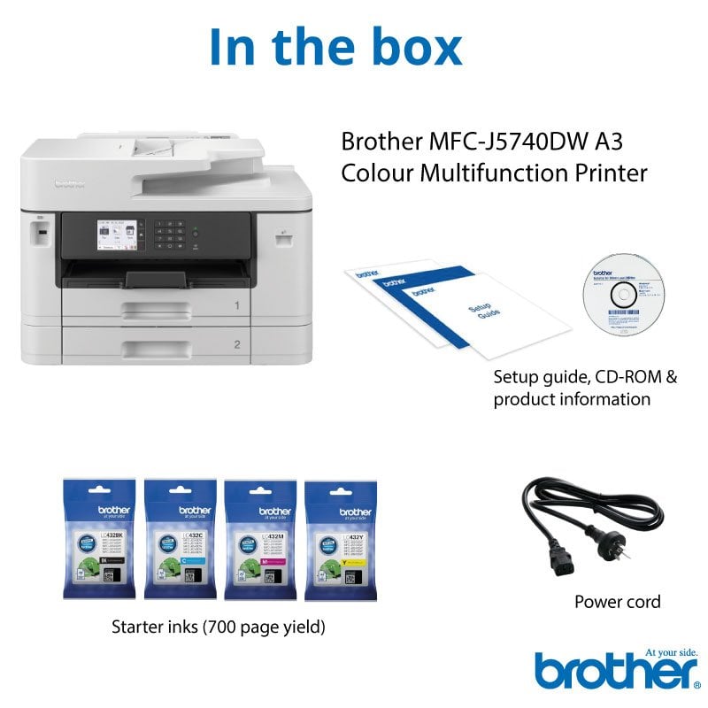 Brother MFC-J5740DW Colour Multifunction Inkjet A3 Printer