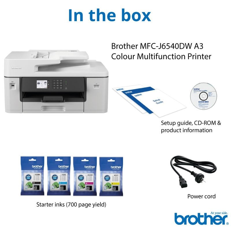 Brother MFC-J6540DW Colour Multifunction  Inkjet A3 Printer