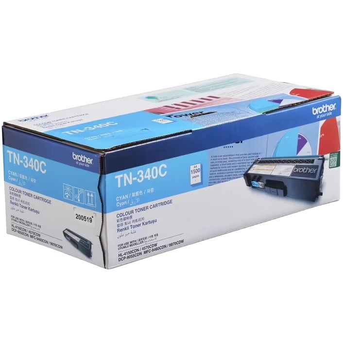 Genuine Brother TN-340C Cyan Toner