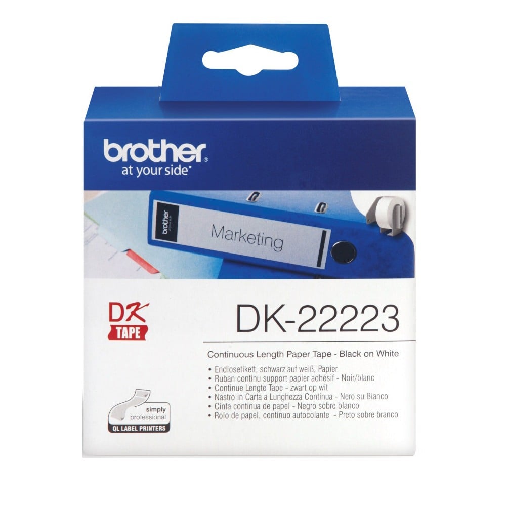 Brother DK-22223 Continuous White Label Roll - 50mm x 30.48m Brother DK-22223 Continuous White Label Roll - 50mm x 30.48m