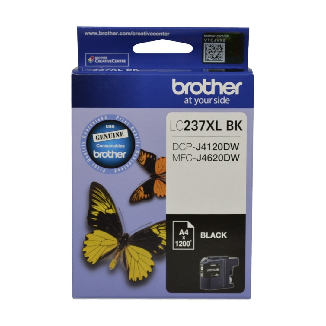 Genuine Brother LC237XLBK Black Ink Cartridge High Yield Genuine Brother LC237XLBK Black Ink Cartridge High Yield