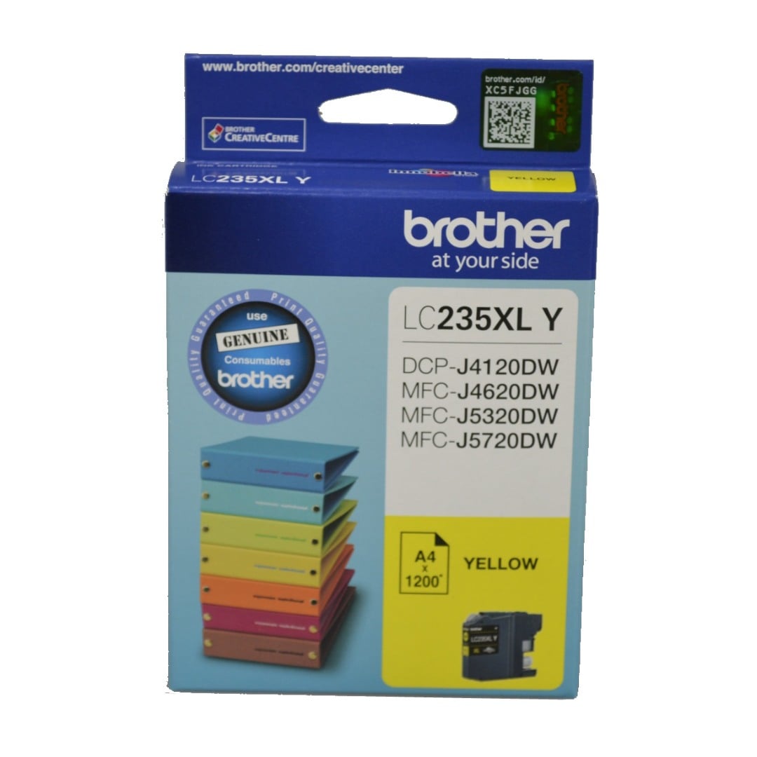 Genuine Brother LC235XLY Yellow Ink Cartridge High Yield Genuine Brother LC235XLY Yellow Ink Cartridge High Yield