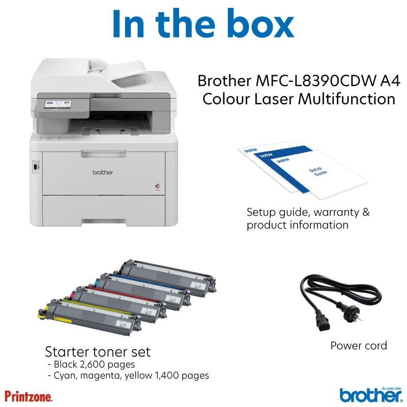 Brother MFC-L8390CDW Colour Laser Multifunction - Duplex, Wireless, 30ppm