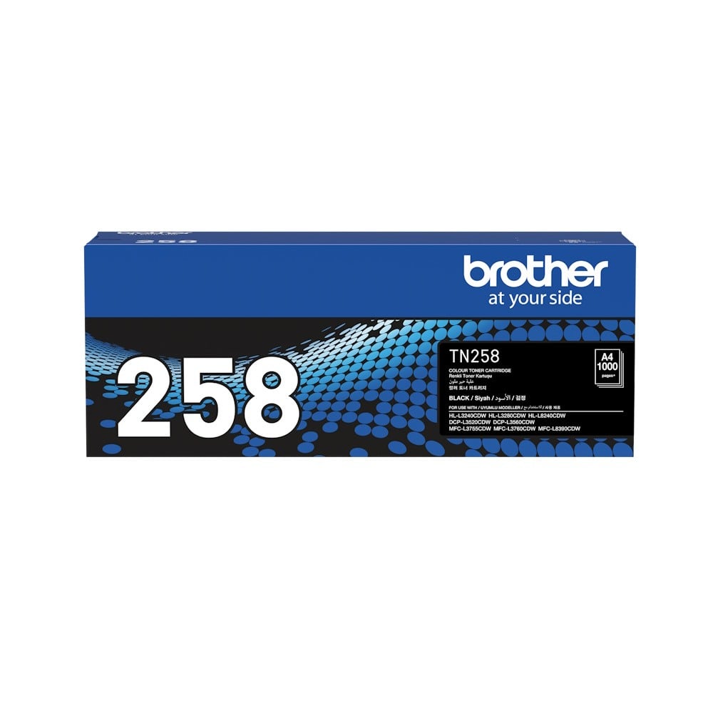 Genuine Brother TN258BK Black Toner