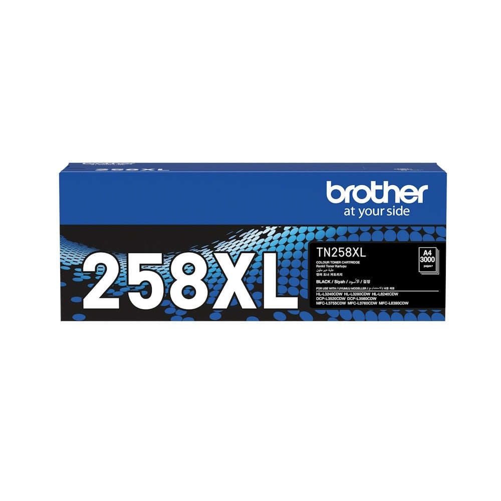 Genuine Brother TN258XLBK High Yield Black Toner