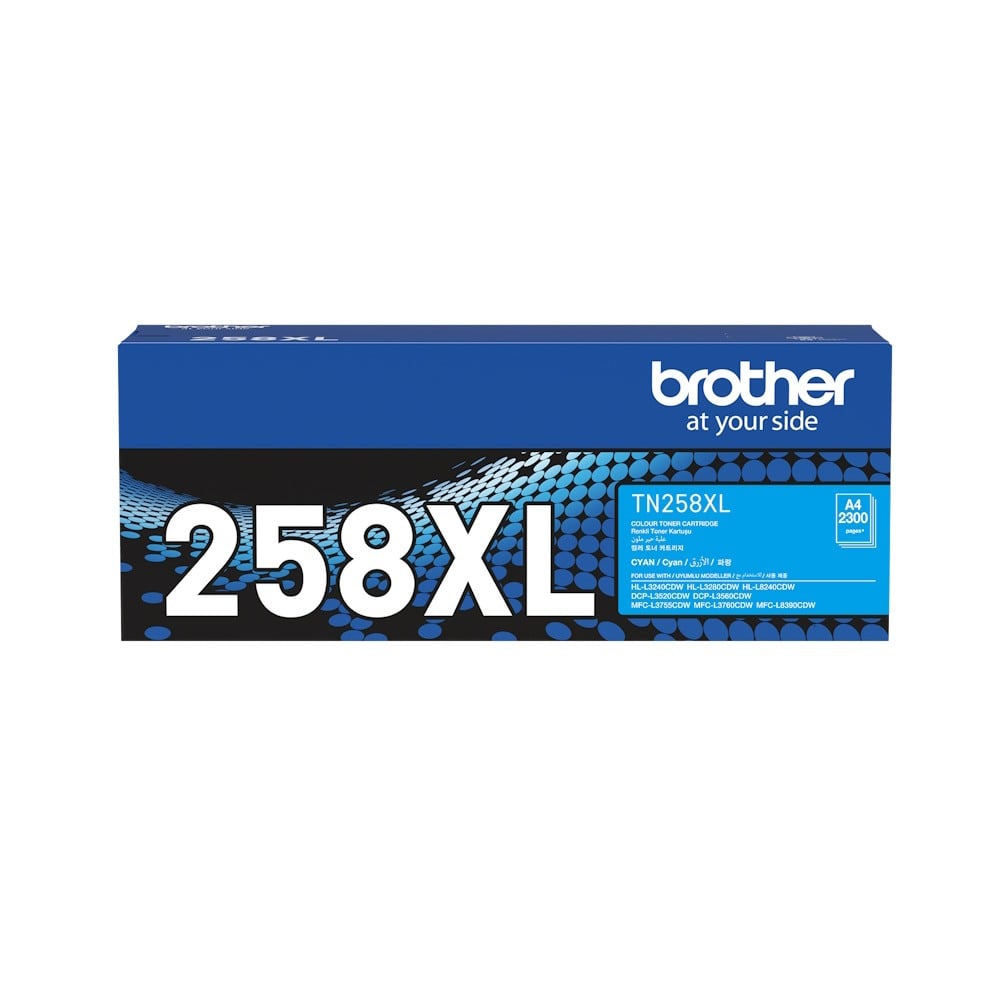 Genuine Brother TN258XLC High Yield Cyan Toner