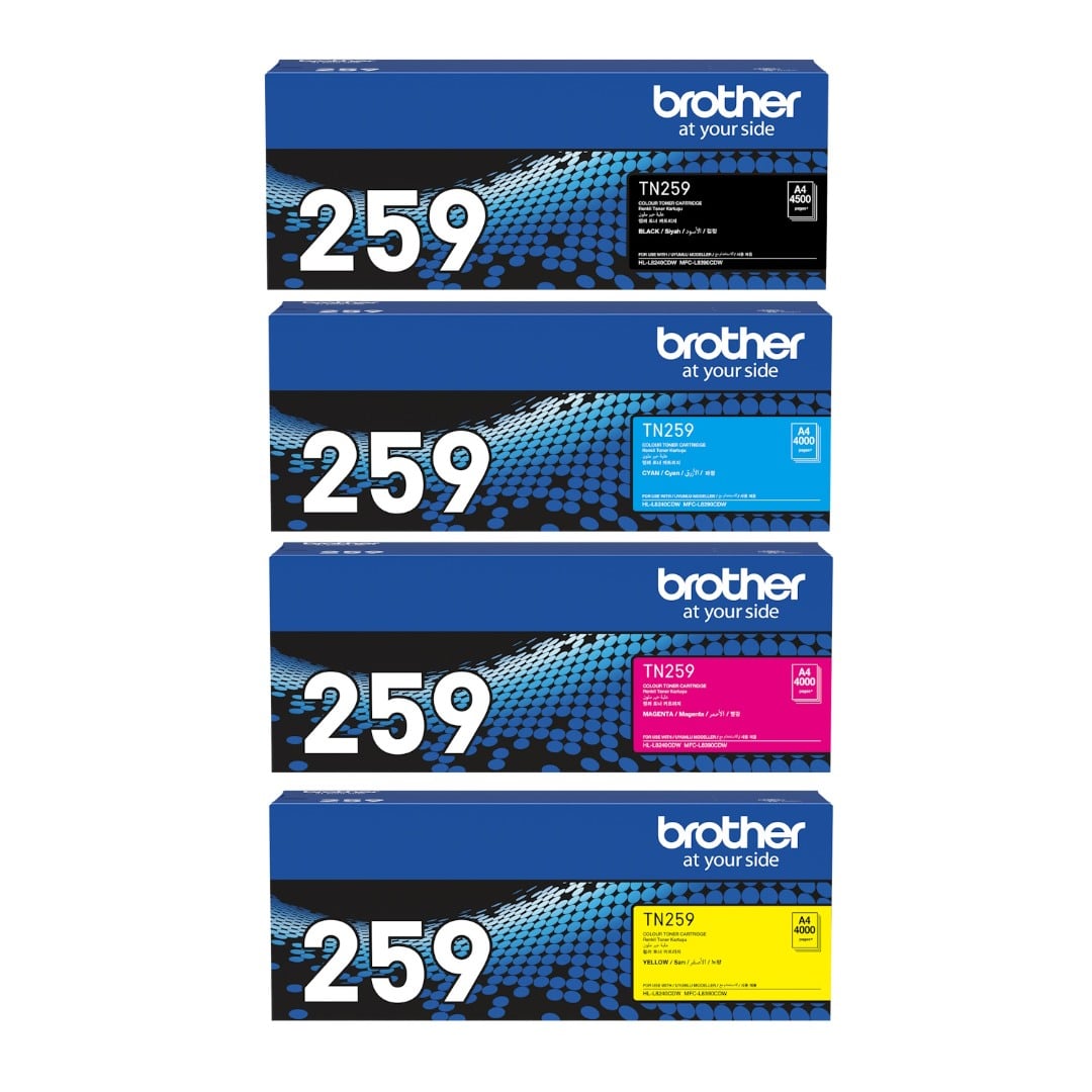 Genuine Brother TN259 Toner Combo Value Pack