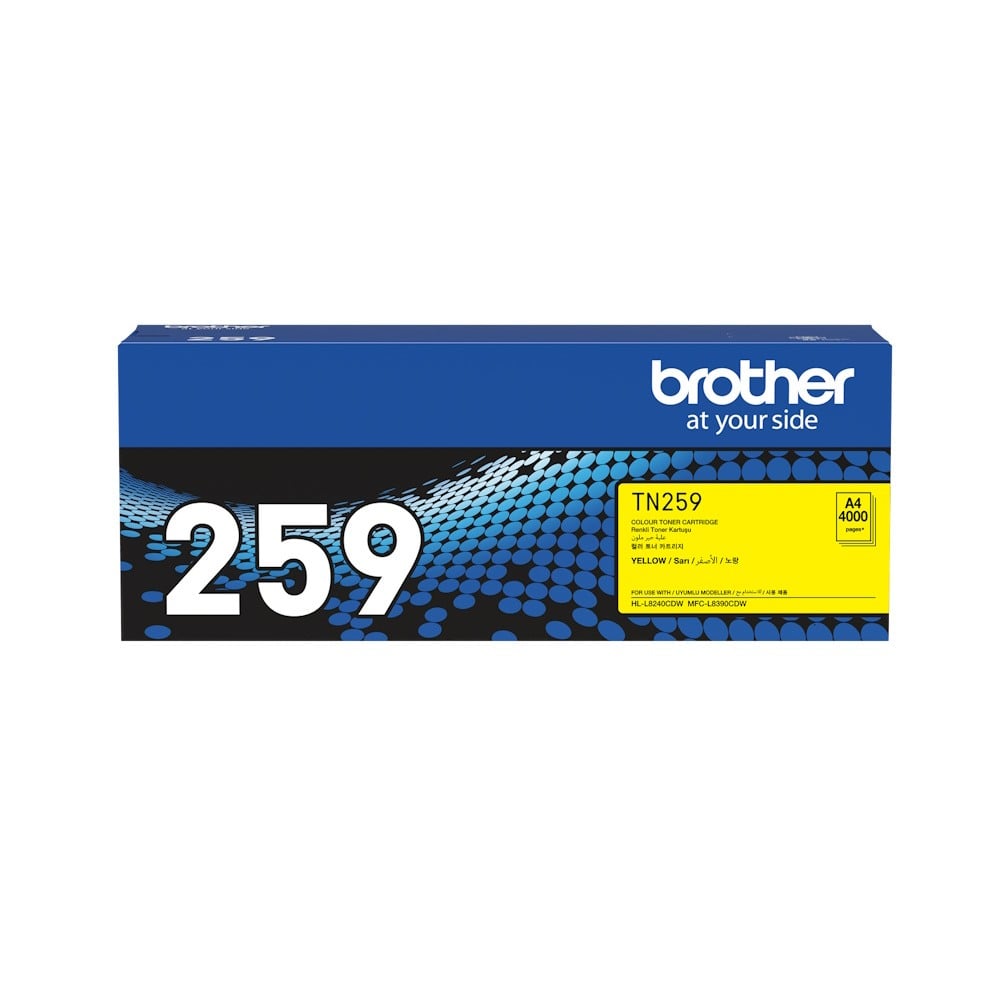 Genuine Brother TN259Y Yellow Toner