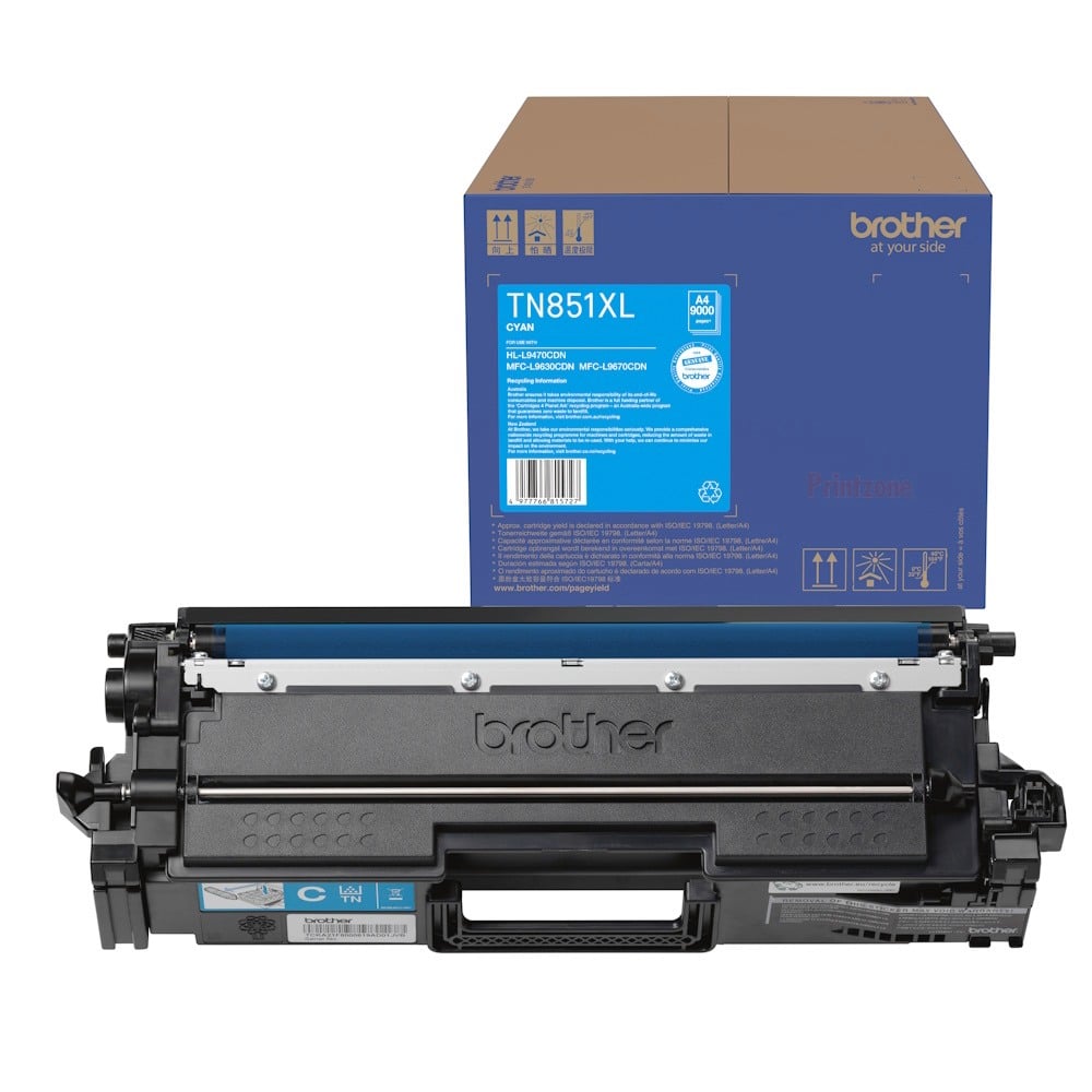 Genuine Brother TN-851XLC High Yield Cyan Toner