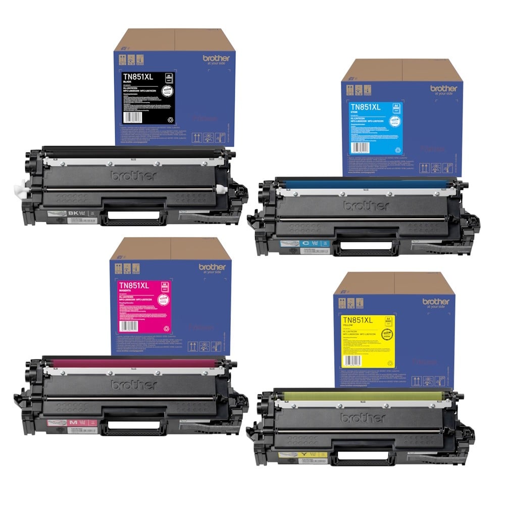 Genuine Brother TN-851XL High Yield Toner Combo Value Pack
