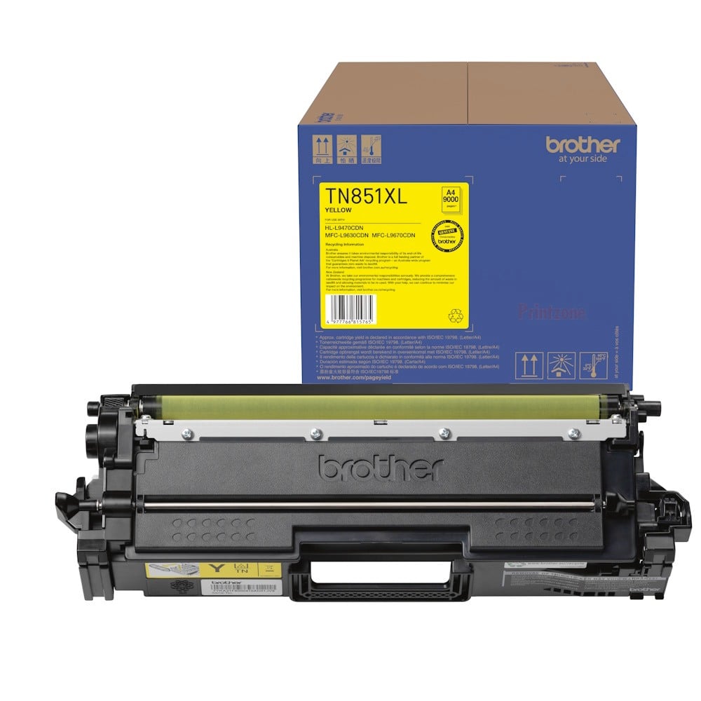 Genuine Brother TN-851XLY High Yield Yellow Toner
