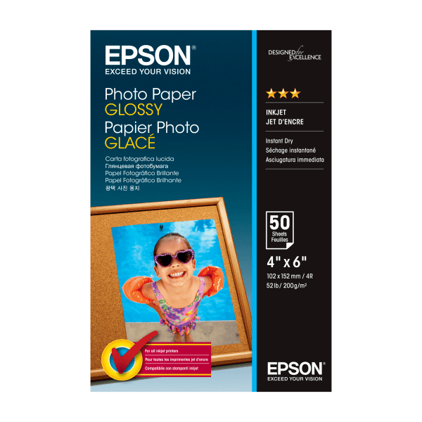 Epson 4" x 6" Glossy Photo Paper S042547