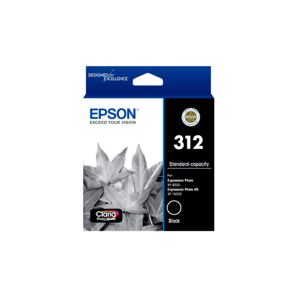 Genuine Epson 312 Black Ink Cartridge