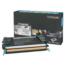 Genuine Lexmark C734A1KG Black Toner Cartridge
