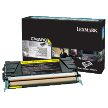 Genuine Lexmark C746A1YG Yellow Toner Cartridge Genuine Lexmark C746A1YG Yellow Toner Cartridge