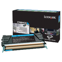 Genuine Lexmark C748H1CG Cyan Toner Cartridge High Yield
