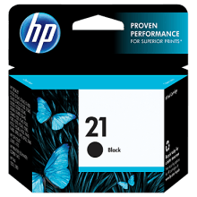 Genuine HP No 21 Black Ink Cartridge C9351AA