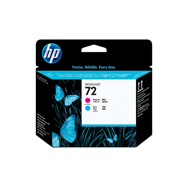 Genuine HP 72 C9383A Magenta & Cyan Printhead