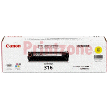 Genuine Canon 316 Yellow Toner Cartridge