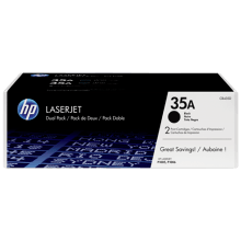 Genuine HP 35A Toner Cartridge TWIN PACK CB435AD Genuine HP 35A Toner Cartridge TWIN PACK CB435AD