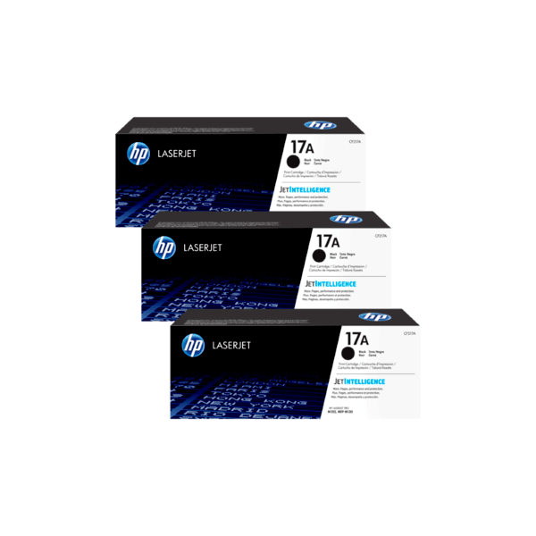 Genuine HP 17A Toner Cartridge 3 PACK CF217A Genuine HP 17A Toner Cartridge 3 PACK CF217A
