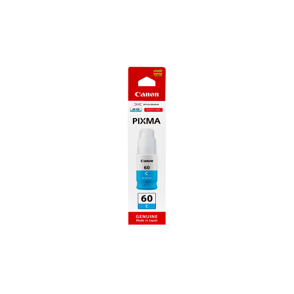 Genuine Canon Pixma Cyan Ink Bottle GI60C