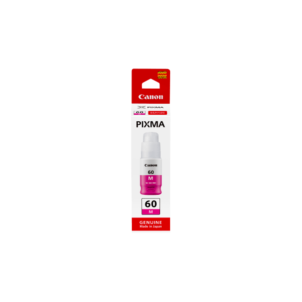 Genuine Canon Pixma Magenta Ink Bottle GI60M