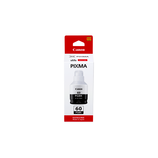 Genuine Canon Pixma Black Ink Bottle GI60PGBK