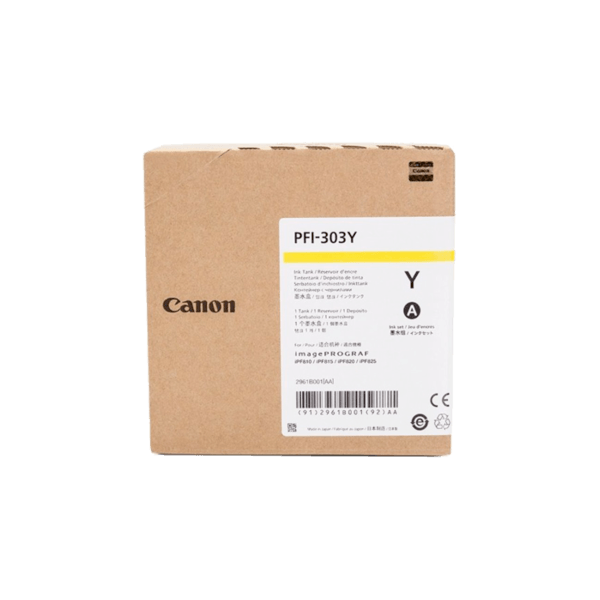 Genuine Canon PFI-303Y Yellow Ink Cartridge