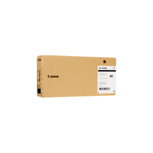 Genuine Canon PFI-707BK Black Ink Cartridge