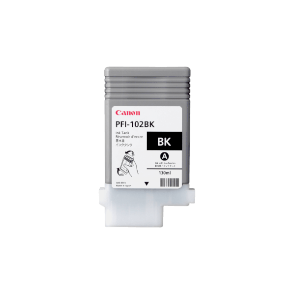 Genuine Canon PFI-102BK Black Ink Cartridge Genuine Canon PFI-102BK Black Ink Cartridge