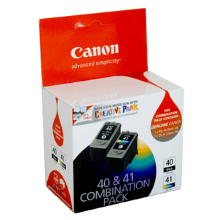 Genuine Canon PG-40 CL-41 FINE Black & Colour Ink Cartridge TWIN PACK