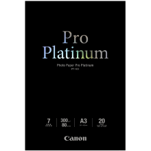 Canon Photo Paper Pro Platinum PT-101 A3 20 Sheets Canon Photo Paper Pro Platinum PT-101 A3 20 Sheets