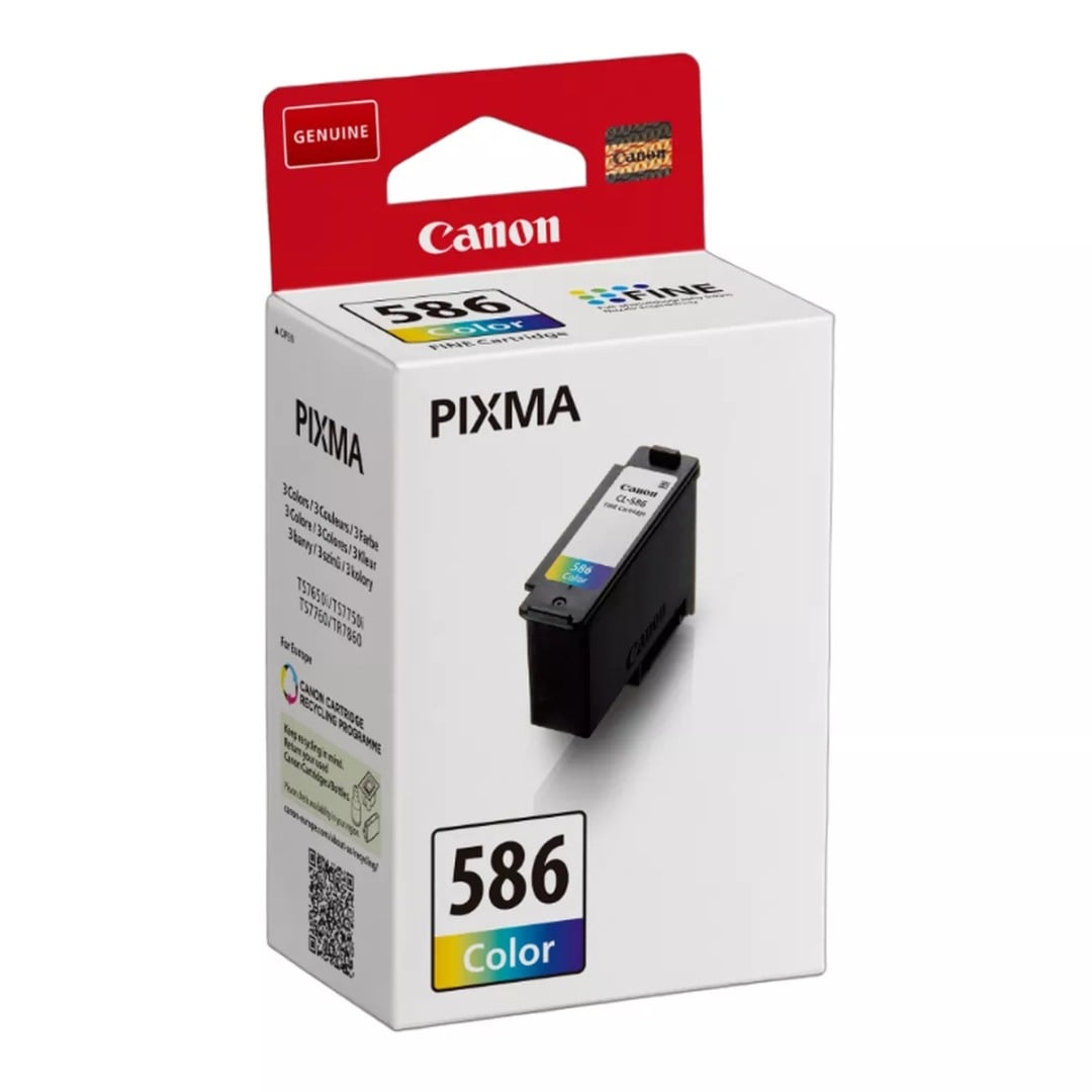 Genuine Canon CL-586 Colour Ink Cartridge