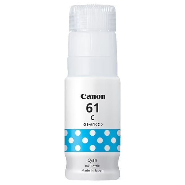 Genuine Canon Pixma Cyan Ink Bottle GI61C