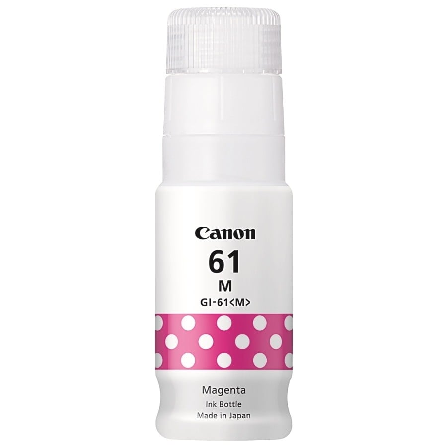 Genuine Canon Pixma Magenta Ink Bottle GI61M