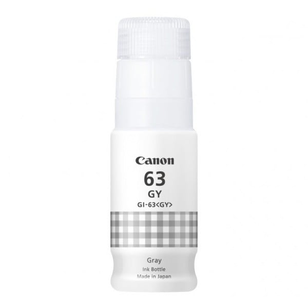 Genuine Canon Pixma Grey Ink Bottle GI63GY