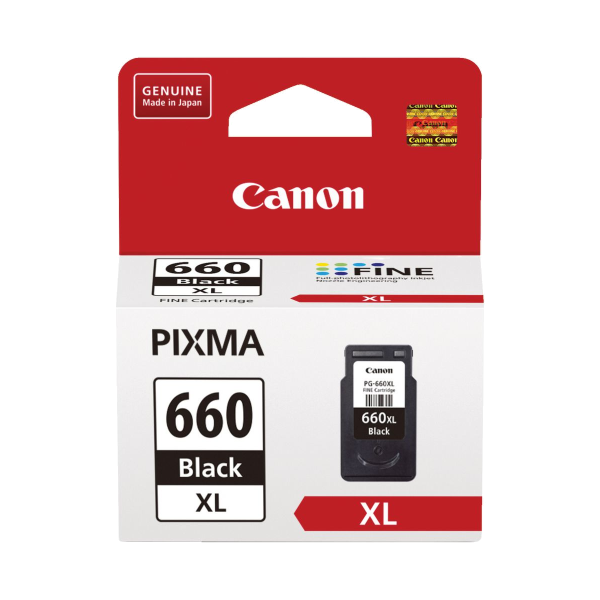Genuine Canon PG-660XL High Yield Black Ink Cartridge