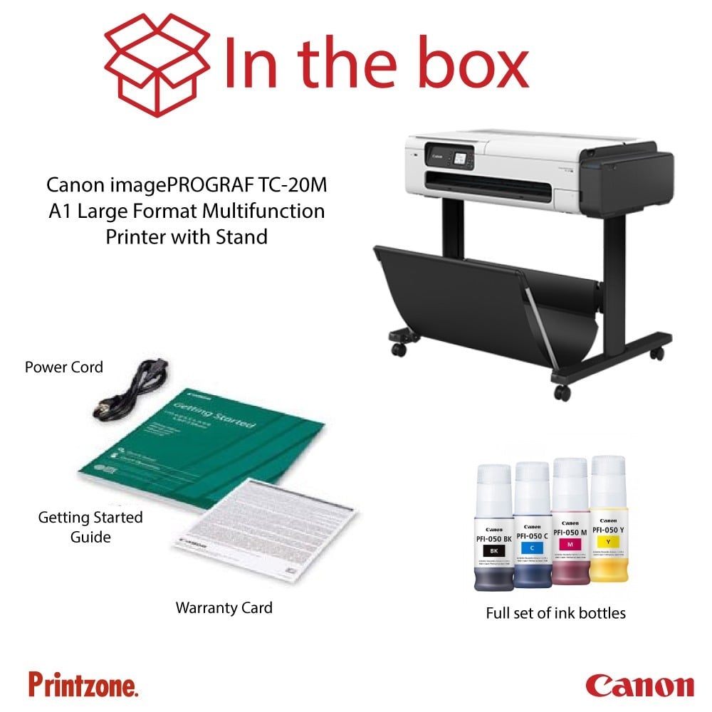 Canon imagePROGRAF TC-20M A1 Large Format Multifunction Printer with Stand
