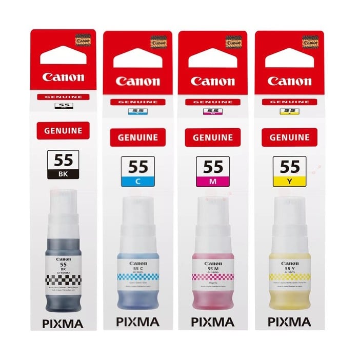 Genuine Canon GI-55 Ink Bottle Combo Value Pack
