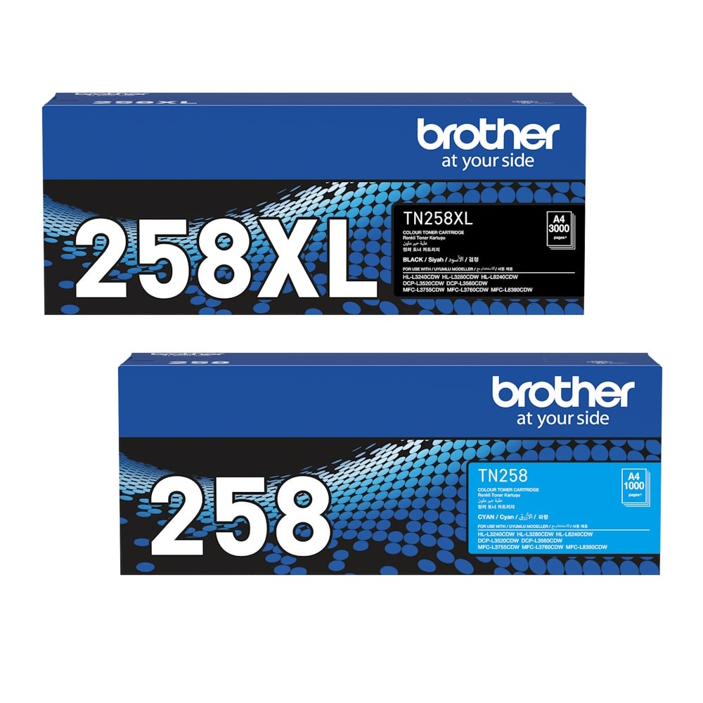 Brother TN258 TN258XL DR258 Toner