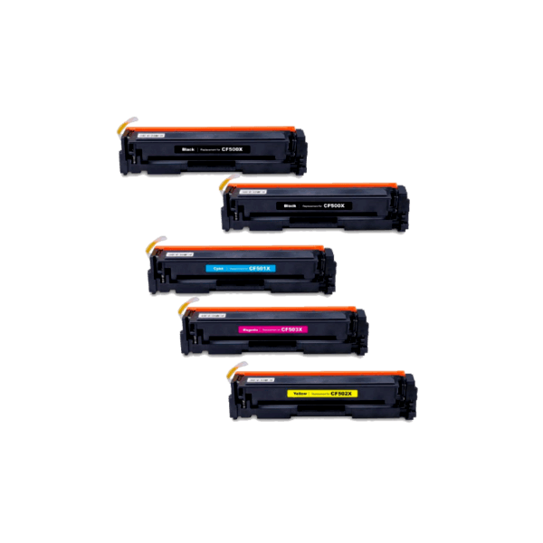 Compatible HP 202X Toner Value Pack High Yield PLUS EXTRA BLACK Compatible HP 202X Toner Value Pack High Yield PLUS EXTRA BLACK