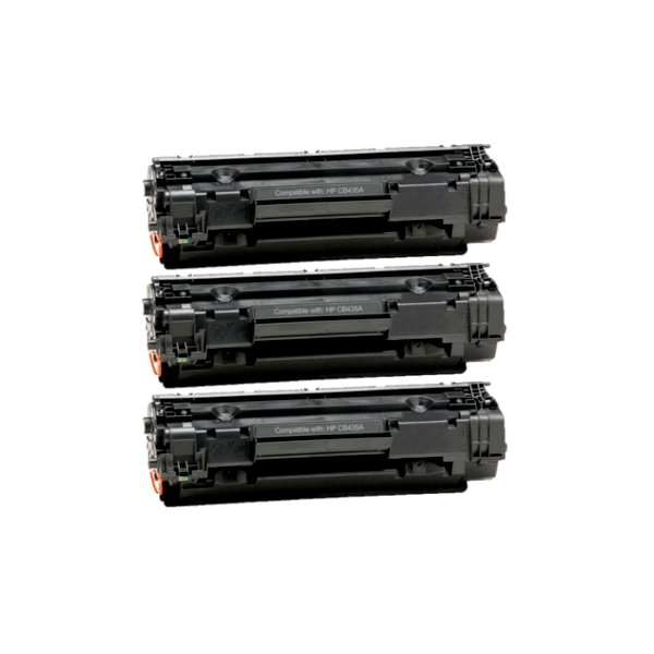 Compatible HP 35A Toner Cartridge CB435A 3 PACK Compatible HP 35A Toner Cartridge CB435A 3 PACK