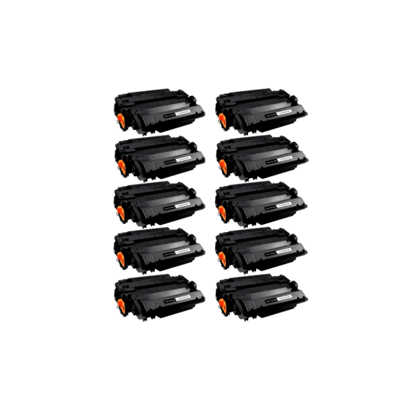 Compatible HP 55X Toner Cartridge CE255X 10 PACK Compatible HP 55X Toner Cartridge CE255X 10 PACK